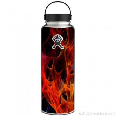 Skin Decal For Hydro Flask 40 Oz Wide Mouth / Orange Fire